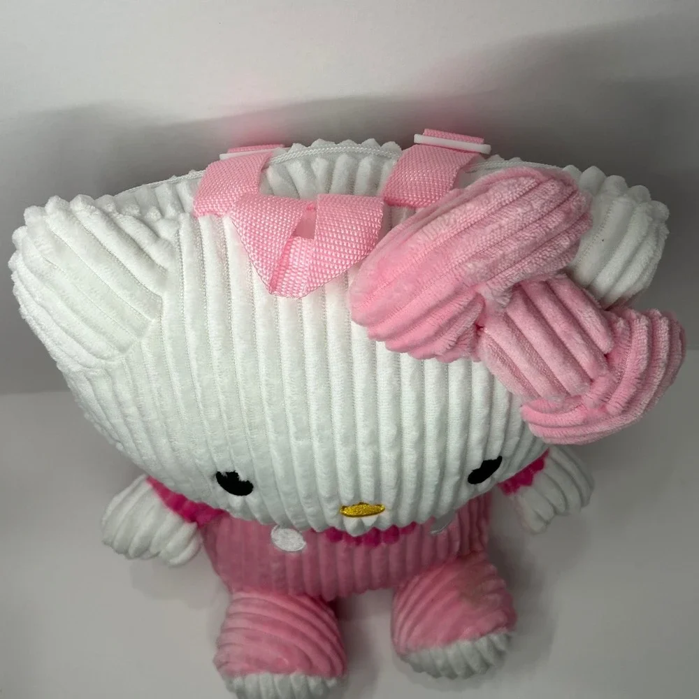 Hello Kitty Pink Corduroy Plush Mini Backpack‎ Sanrio New with Tags